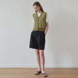 ドロージャガードベスト / Draw jacquard vest