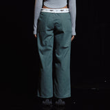 ターンアップロゴベルト ローライズパンツ / TURN UP LOGO BELT LOW RISE PANTS (GR)