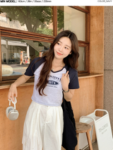 1974クロップ半袖Tシャツ / 1974 Crop Short Sleeve T-shirt (3color)