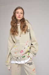 [unisex] pigment paint pants (beige) (6628386373750)