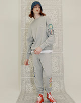 GRANNY SQUARE SWEATSHIRT GRAY MELANGE (6691432792182)