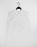 パリカラーTシャツ/Paris collar T-shirt (2color)