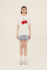 ビッグチェリー半袖Tシャツ／BIG CHERRY T-SHIRT JS