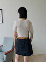 プロデュースショートスリーブカーディガン / Produce short sleeve cardigan (4color)