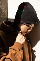 コラボレーションニット帽（ブラック）I Saki Misaka × PIECEMAKER (6623236030582)