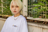コラボレーションキャットロゴTシャツ（白）I Mewhan × VVV (6554125631606)