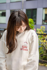 コラボレーションスウェット（アイボリー）I Fuko Yagura × typeservice (6595304554614)