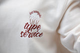 コラボレーションスウェット（アイボリー）I Fuko Yagura × typeservice (6595304554614)