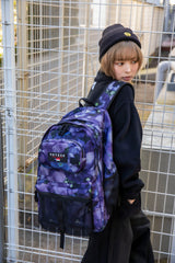 コラボレーションリュック（パンジー柄） + マルチケース（黒） I Moga Mogami × VETEZE (6634265739382)