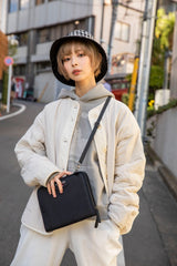 コラボレーションリュック（パンジー柄） + マルチケース（黒） I Moga Mogami × VETEZE (6634265739382)