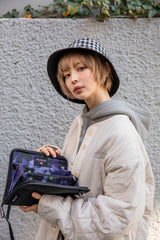 コラボレーションリュック（パンジー柄） + マルチケース（黒） I Moga Mogami × VETEZE (6634265739382)