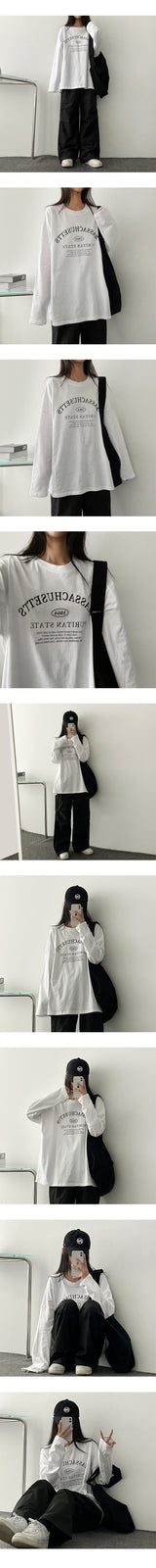 Ritan Loose Long Sleeve Tee