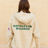 フリースオーバーサイズジャケット/RCH fleece oversized Jacket ivory