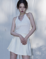 マリリンニットホルター / Marilyn knit halter - white