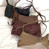 Rait leather baguette shoulder bag