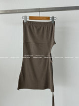 Tube Top Strap Mini Dress & Long T-shirt