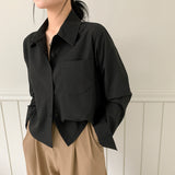 [6color] Basic pocket shirt & blouse