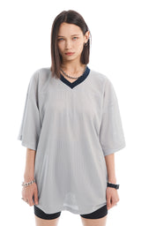 MESH JERSEY T-SHIRT_GRAY
