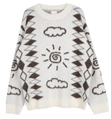 No.0448 sun & cloud mohair KNIT (3color)