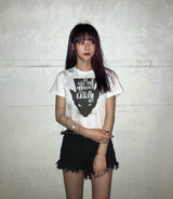 デビルキャットTシャツ/LEKIM DEVILL CAT T-SHIRT WHITE (WOMAN)
