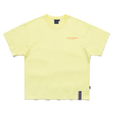 SLOGAN LIST LOGO TEE_LIGHT YELLOW (6687454625910)