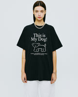 ディスイズマイドッグTシャツ/THIS IS MY DOG TSHIRT-BLACK