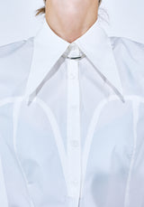POINTED COLLAR COTTON SHIRT (6624209567862)