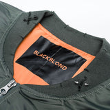 BBD Ripped Custom Sprayed logo MA-1 Bomber Jacket (Khaki)