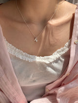 ヒルトンムーンストーンハートネックレス / [925silver] Hilton Moonstone Heart Necklace