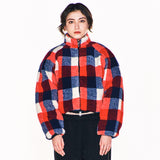ウェア―ドフリースクロップジャケット/WEIRD FLEECE CROP JACKET (RED)