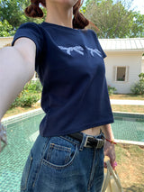 Travel Bow Short Sleeve T-Shirt