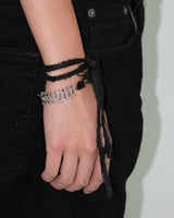 ROUGH SCARF BRACELET BLACK