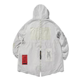 DV FISHTAIL PARKA PATTERN / GREY / BLACK (4627774767222)