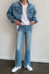 LOOKPINE LIN BLUE DENIM SET - JACKET (6690579185782)