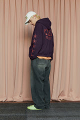 STAR ZIP-UP HOODIE / PURPLE