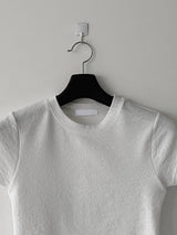 Delicate pattern round neck knit t 
