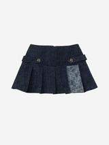 ストーンデニムプリーツスカート / STONE DENIM PLEATS SKIRT