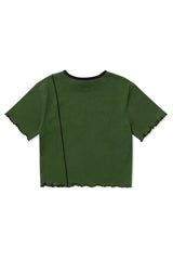 Hope Language Crop Tee_Green (6699087265910)