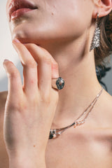 NO.309 [SILVER] ROUND METEOR RING