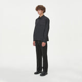 TWO POCKET HIDDEN BUTTONS SHIRTS_BLACK (6612825636982)
