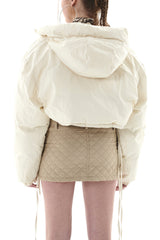 リバーシブルクロップドジャンパー/REVESIBLE CROPPED JUMPER