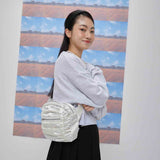 Luna shirring cross baga (ivory) (6684442067062)