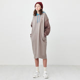 HOODIE LONG JERSEY DRESS_CHOCOLATE (6609953489014)