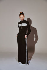 Lace 7 Track Top Black