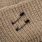 BBD Signature Custom Long Beanie (Dark Beige) (6643613892726)