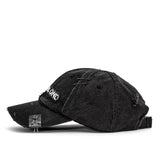BBD Cross Damage Custom Denim Cap (Black)
