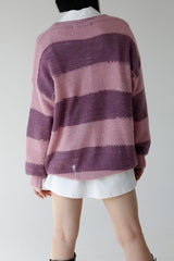 ベターストライプダメージニット/Better Stripe Damage Knit (2color)