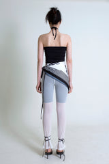 グラフィックスカーフ/GRAPHIC SCARF [BLACK/WHITE]