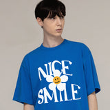ナイススマイルロゴフラワーショートスリーブTシャツ / NICE SMILE Logo Flower Short Sleeve Tee