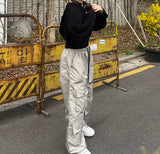 マルチポケットジッパーストリングカーゴパンツ / multi-pocket zipper string cargo pants